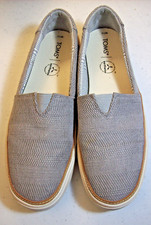 TOMS Slip-On Textured Canvas Shoes Natural Womens 11