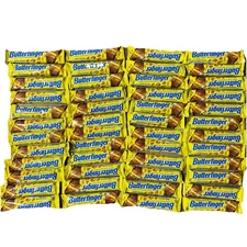 50ct Butterfinger Crispy Peanut Butter Flavored Candy Chocolate Bars Bulk, 1.9oz
