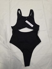 For Love And Lemons Woman's Black Bodysuit Size M