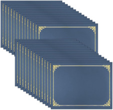 Diploma Certificate Holders Navy Blue 30 Pack Gold Foil for 8.5x11 Letter