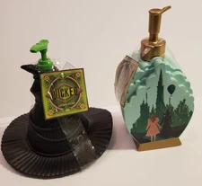 Wicked Black Hat or Glinda & Elphaba Lotion/Soap Pump Dispenser - You Choose