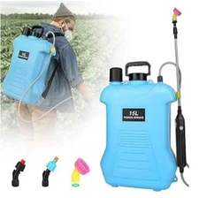 Electric Backpack Garden Sprayer 4 Gallon Battery Pump Lawn Yard Plant Weed