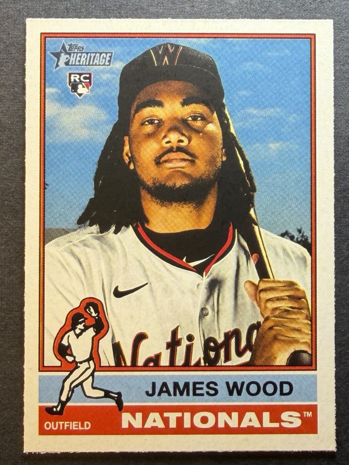 2025 Topps Heritage JAMES WOOD Rookie Base #231 Washington Nationals