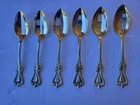 6 Towle Old Colonial Sterling Silver Teaspoons 5.5" Monogrammed Annie 4.9 Troy