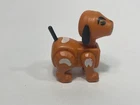 Vintage Fisher Price Little People FLPL Play Family Farm 915 Brown Dog