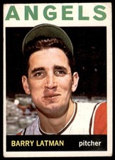 1964 Topps Barry Latman Los Angeles Angels #227 VG+ (Wrinkle TR)
