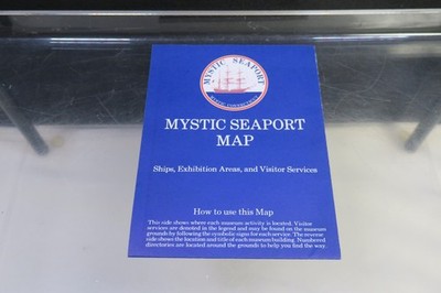 1970's Mystic Connecticut Seaport Map Brochure