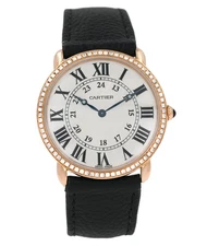 Cartier Ronde Louis 2889 W6800251 Full 18k Rose Gold 36MM Ladie Manual Watch