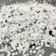 Crushed Rainbow Moonstone with Biotite Mica Chips, 2mm-4mm for Resin Art & Cacti