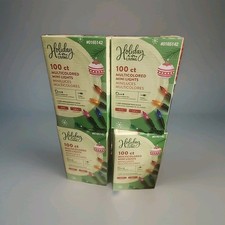 NEW 4sets Holiday Living - 100 ct Multicolored Mini Lights - Free Shipping