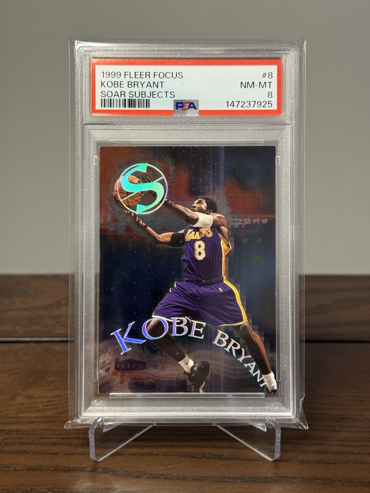 1999 Fleer Focus Soar Subjects #8 Kobe Bryant PSA 8 NM-MT Insert Lakers HOF