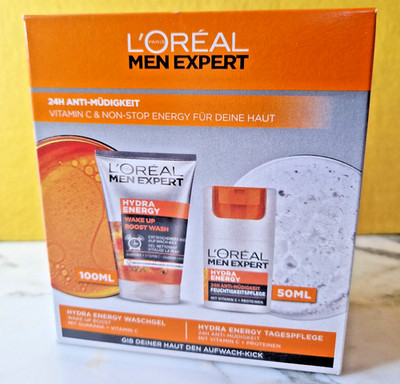  L Oréal Men Expert Hydra Energy Geschenkset Waschgel 100ml + Creme 50ml