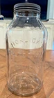 Vtg Horlick's Malted Milk Racine Wis.- England rare LARGE 10.75" glass jar w/lid