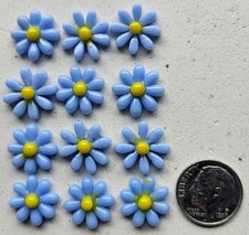 COE 96 Glass Flowers Daisy s 15mm for Your Fused Glass Projects - Pack of 12