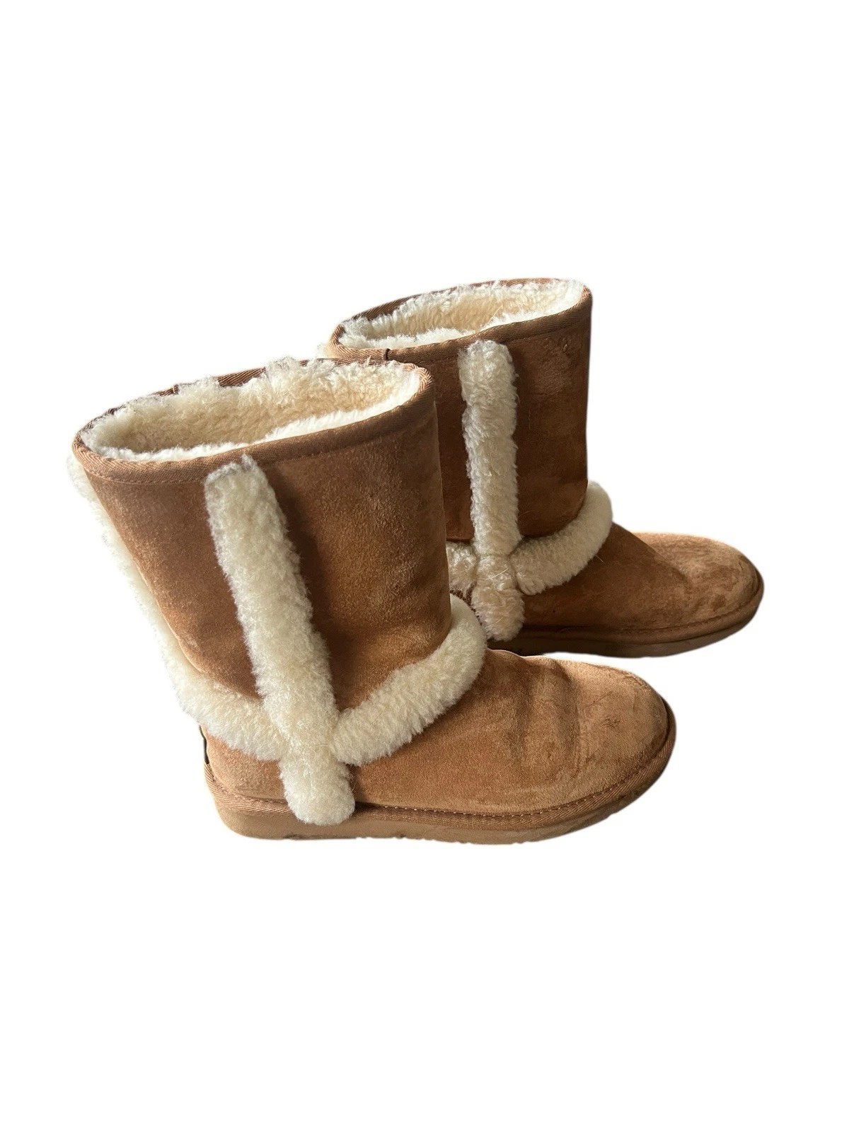 Stivali Ugg Australia Carter in shearling marrone castagno donna 6