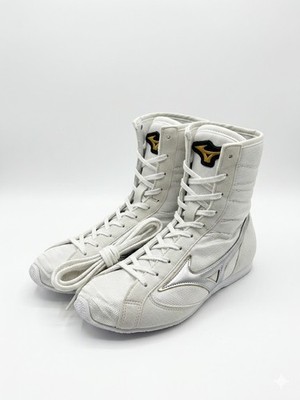 Mizuno Boxing Shoes High Cut White Silver 23cm US 5 Made in Japan