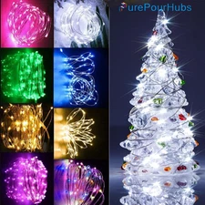 20-100 LED Fairy String Lights Christmas Tree Wedding Xmas Party Outdoor Decor