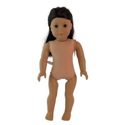 American Girl Truly Me 18'' Doll Straight Black Hair Brown Eyes Nude Loose READ