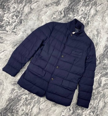 Moncler Rodin Wool Down Jacket Men Size L Blue