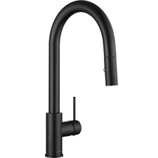 AguaStella AS60MB Matte Black Kitchen Sink Faucet w/ Pull Down Sprayer 1-Handle