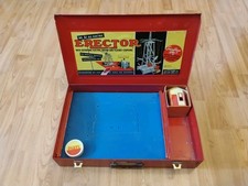 Gilbert Erector Set No. 6 1/2 Case with Original Cardboard Inserts and Parts Can
