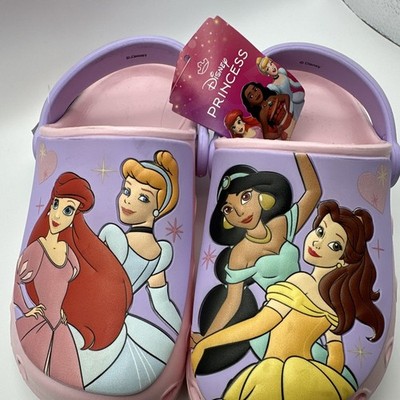 Disney Princess Girls Pink/Purple Clog Slip-On US 11.5 Adjustable Strap