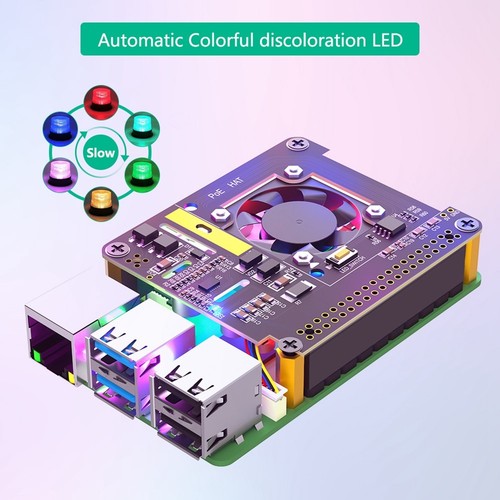 PoE HAT for 5 with Cooling Fan/Computer Module 5, with Automatic8106 - Afbeelding 5 van 8