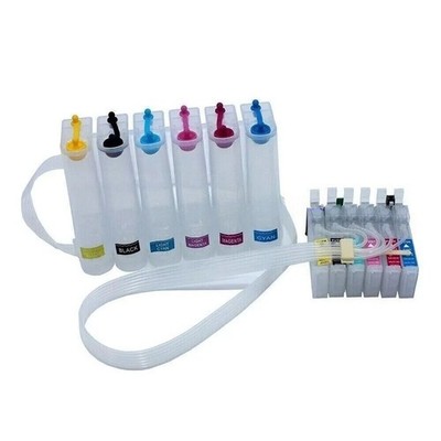 Empty Bulk CISS System T0791 Stylus Photo 1400 1430 1500W with ARC Chip