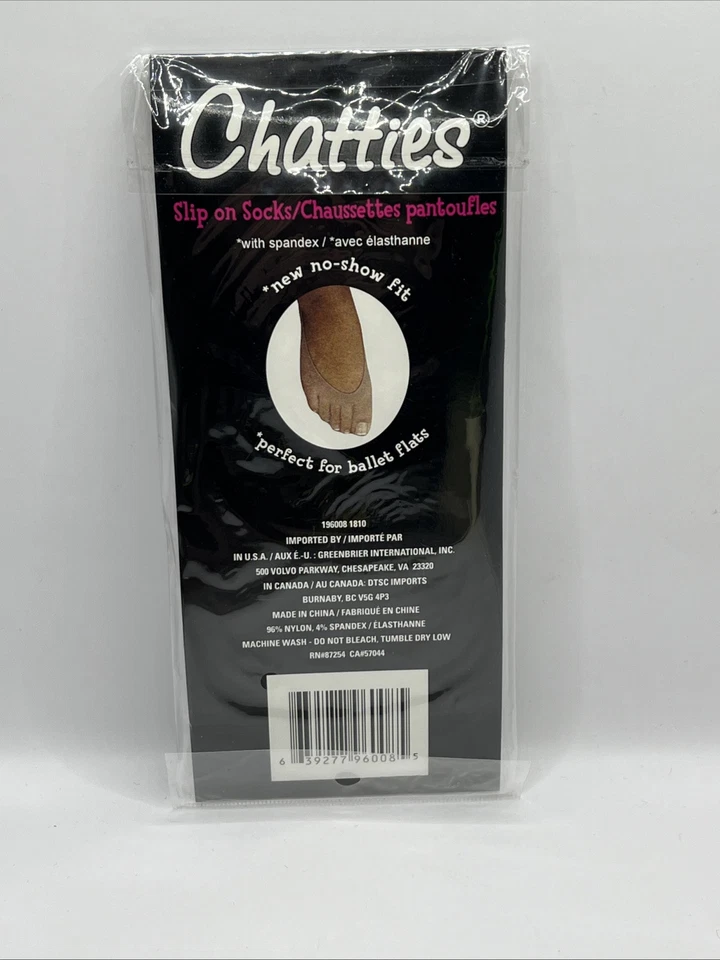 3 pares de calcetines sin cordones Chatties No Show talla 5-9 Foto 4 de 4