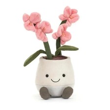 Amuseables Pink Orchid Flower Plant Soft Plush Toy