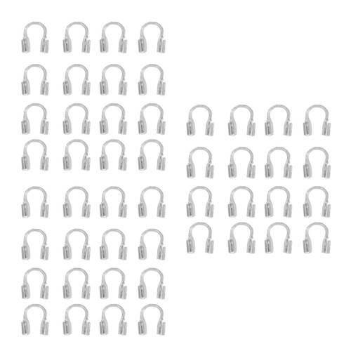 300 Pcs Jewellery Making Supplies Wire Cable Protector Shape Jewelry Findings - Picture 18 of 20