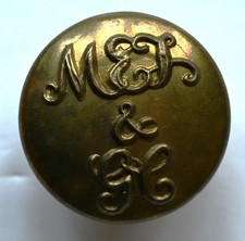 VINTAGE Metropolitan & Great Central Railway joint 24mm UNIFORM BUTTON