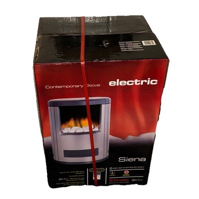 DIMPLEX SIENA Elektroherd Modern Grau & Silber Optiflame Effekt SNA20