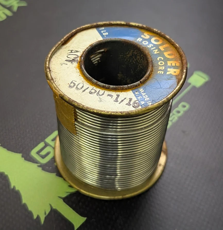 50/50-1/16 - Kester Solder - Vintage Solder - 1960'S - 1.06Lbs - Rosin Core Sold