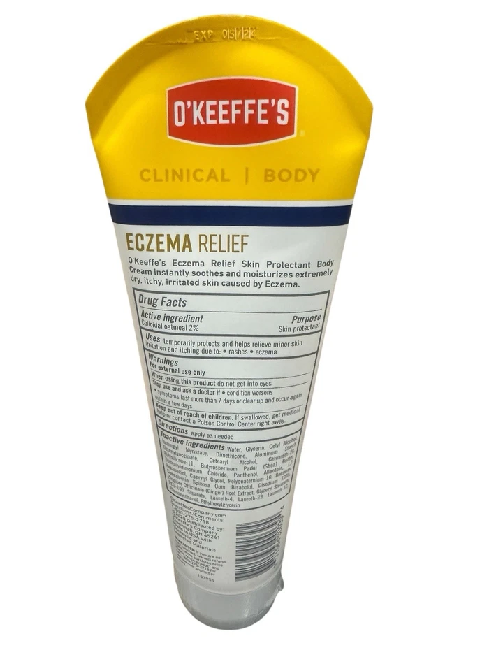 Crema Corporal Alivio Eczema O'Keeffe's, Tubo de 8 Onzas + Ver Fotos Descatalogada Foto 2 de 2
