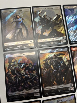 【MTG】Premium Foil Token set MTG LTR SURGE FOIL TOKEN Set Lord of the Rings Complete Set