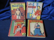 1934 Set of 4 Minature Bible Stories retold by Flavius Josephus
