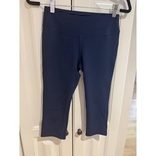 New Balance Women's Medium S Navy Blue Capri Leggings Athletic Workout Pants