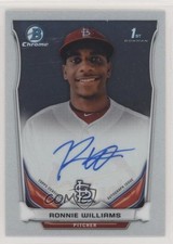 2014 Bowman Draft Chrome Pick Ronnie Williams (Issued in 2015 Chrome) Auto xi6