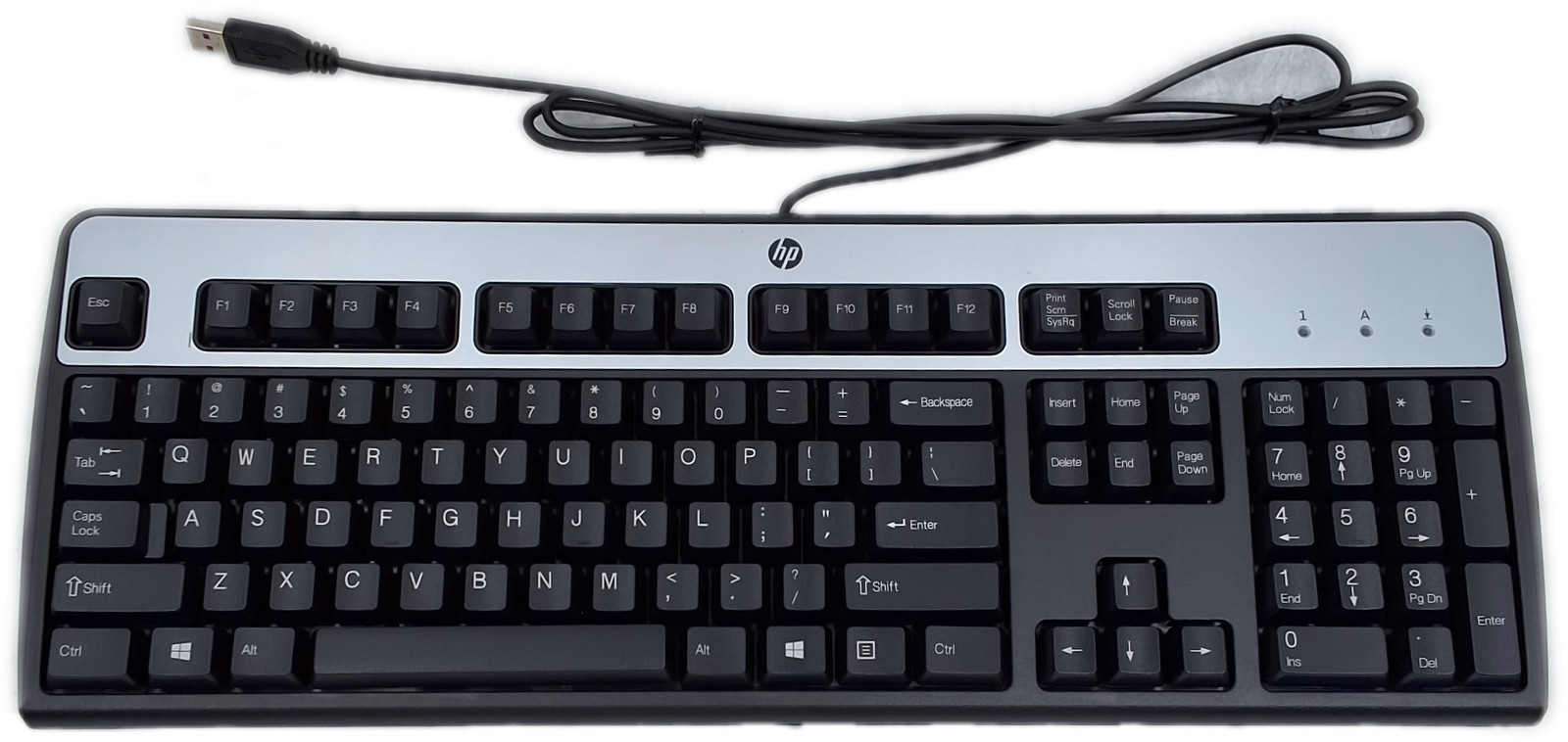 HP KU-0316 Wired USB Standard Black QWERTY English Keyboard
