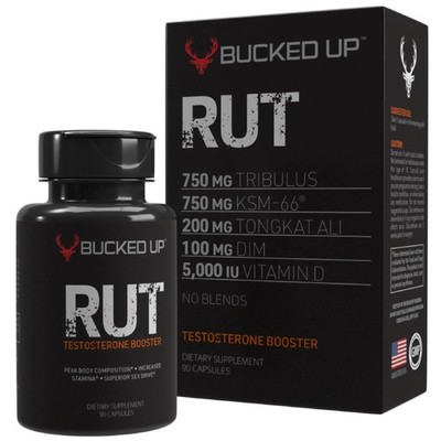 Bucked Up RUT - Testo Booster - Best All-Natural Test 90 Count (Pack of 1)