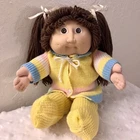 Cabbage Patch Kids Tsukuda Japan HM2 Girl Brown/Brown in Knit Outfit Adorable