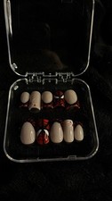 Handmade Press-On Nails Short Set Reusable Short Square