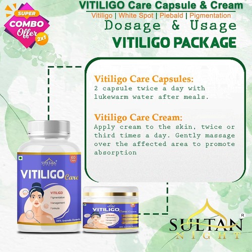 Sultan Night Vitilgo Ayurveda Medicine For Vitiligo, Leukoderma White Patches - Picture 5 of 9