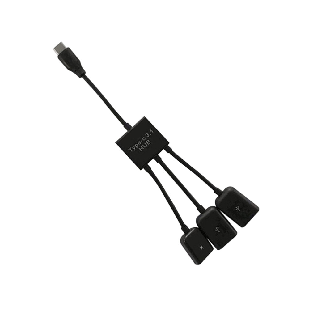 3-Port USB 3.0 Hub with Ethernet and Charging Adapter