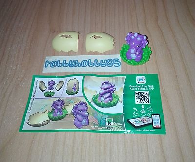 SE079 Purple Dinosaur + Paper Kinder Surprise Italy 2017/2018 Natoons