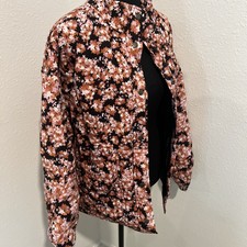 Social Standard By Sanctuary Ladies Floral Quilted Twill Jacket Size Xl