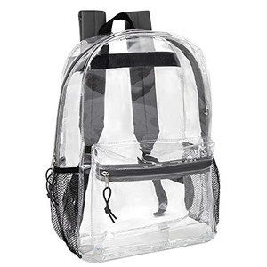 clear front backpack