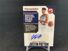 2017-18 PANINI CHRONICLES JUSTIN PATTON ROOKIE AUTO SP 34/149 TIMBERWOLVES