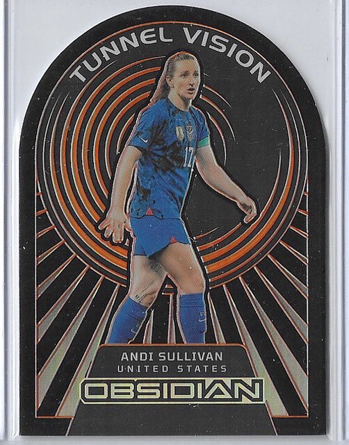 2022-23 PANINI OBSIDIAN SOCCER ANDI SULLIVAN Orange TUNNEL VISION #/65